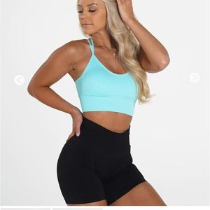 NVGTN Aqua Flourish Seamless Bra Medium